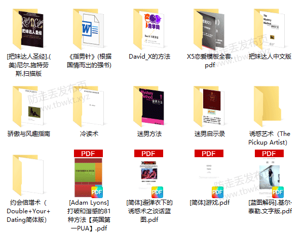 泡妞秘籍《经典书籍》PDF电子书