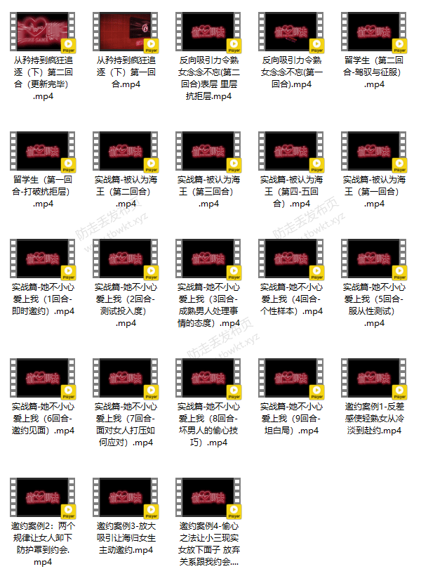 搭讪大师TV良叔《偷心聊法Plus》视频课程